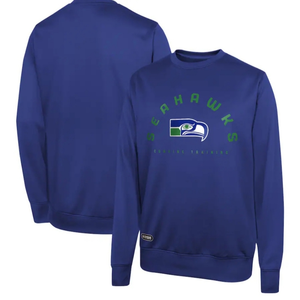 NFL Seahawks Blue Crewneck Sweater